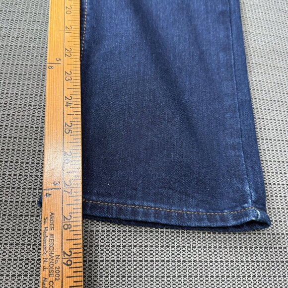 Lee Womens 8 Short Dark Wash Jeans Slim Fit Stretch Denim Cotton Blend - Picture 7 of 11